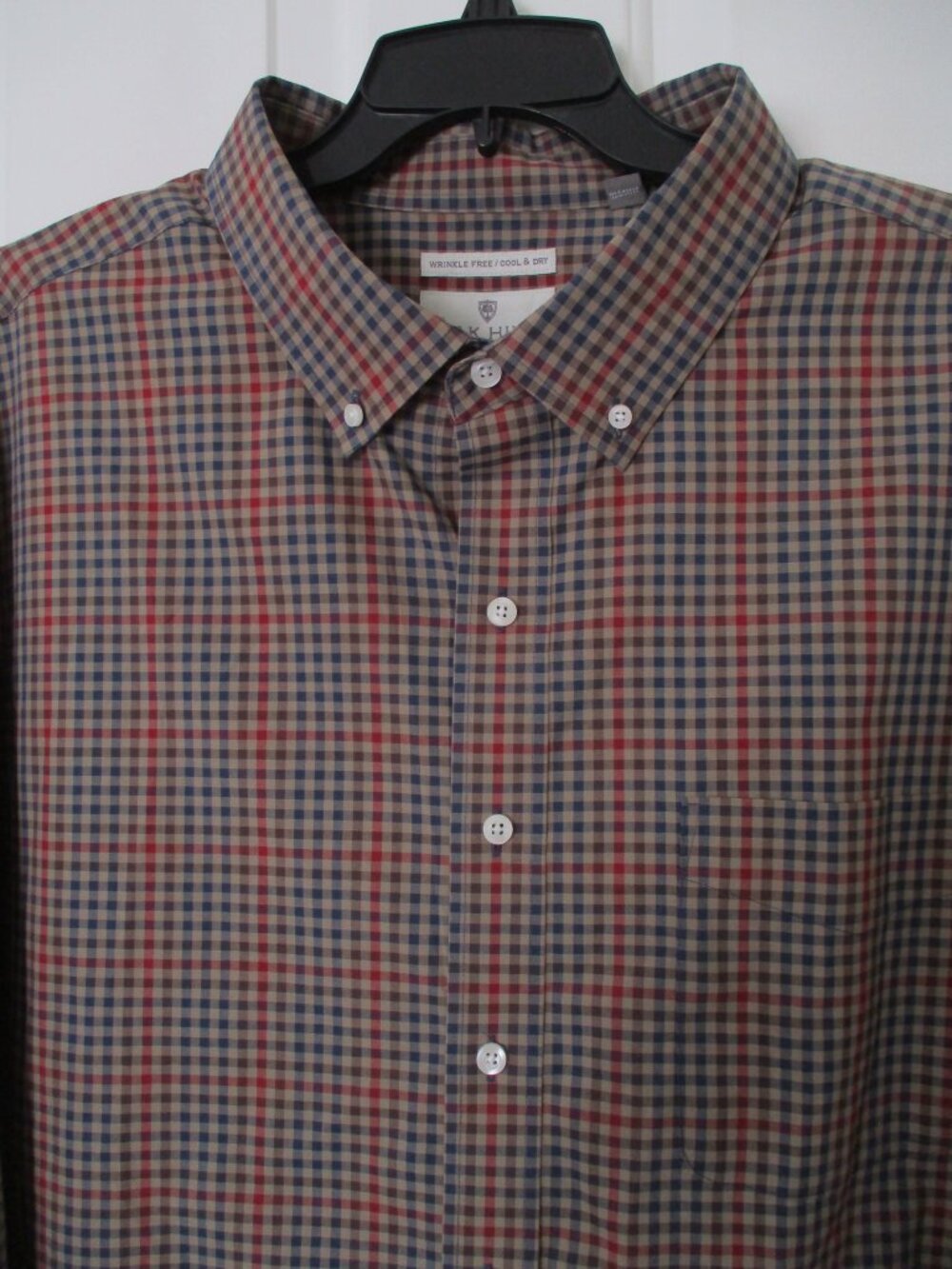 Oak Hill Mens L/S Multicolor Cotton Check Button-down Casual Shirt NWOT - 3XLT